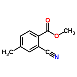 2-氰基-4-甲基苯甲酸甲酯结构式