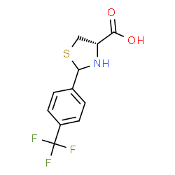 (R)-2-(4-TRIFLUOROMETHYL-PHENYL)-THIAZOLIDINE-4-CARBOXYLIC ACID structure