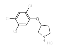 3-(2,4,5-Trichlorophenoxy)pyrrolidine hydrochloride Structure
