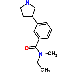 N-Ethyl-N-methyl-3-pyrrolidin-3-yl-benzamide structure