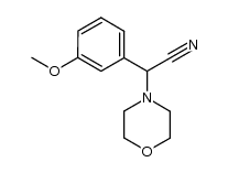 α-(3-methoxyphenyl)-4-morpholineacetonitrile结构式