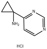 1-(pyrimidin-4-yl)cyclopropan-1-amine hydrochloride Structure