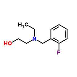 2-[Ethyl(2-fluorobenzyl)amino]ethanol Structure