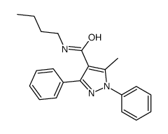 N-butyl-5-methyl-1,3-diphenylpyrazole-4-carboxamide Structure