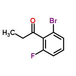 1-(2-Bromo-6-fluorophenyl)-1-propanone Structure