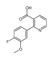 2-(4-fluoro-3-methoxyphenyl)pyridine-3-carboxylic acid结构式