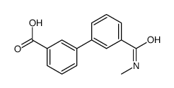 3-[3-(methylcarbamoyl)phenyl]benzoic acid结构式