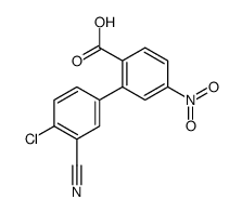 2-(4-chloro-3-cyanophenyl)-4-nitrobenzoic acid结构式