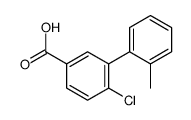 4-chloro-3-(2-methylphenyl)benzoic acid结构式