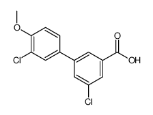 3-chloro-5-(3-chloro-4-methoxyphenyl)benzoic acid Structure