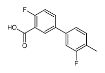 2-fluoro-5-(3-fluoro-4-methylphenyl)benzoic acid Structure