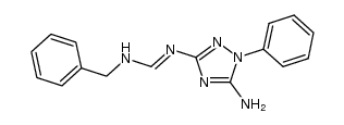 N'-(5-amino-1-phenyl-1H-1,2,4-triazol-3-yl)-N-benzylimidoformamide结构式