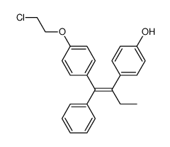 (E/Z)-1-[4-(2-Chloroethoxy)phenyl]-2-(4-hydroxyphenyl)-1-phenyl-1-butene Structure