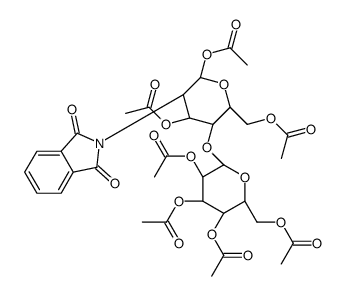 2-PHTHALIMIDOLACTOSAMINE, HEPTAACETATE (MIXTURE OF ISOMERS)结构式