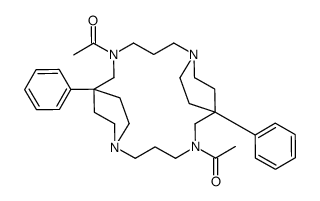 5,14-Diacetyl-7,16-diphenyl-1,5,10,14-tetraazatricyclo[14.2.2.27,10]docosane Structure