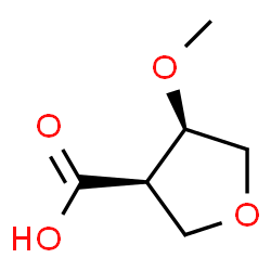 3-Furancarboxylicacid,tetrahydro-4-methoxy-,(3R-cis)-(9CI) Structure