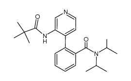 2-[3-(2,2-dimethylpropanoylamino)pyridin-4-yl]-N,N-diisopropylbenzamide结构式