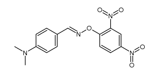4-dimethylamino-benzaldehyde-[O-(2,4-dinitro-phenyl)-oxime ]结构式