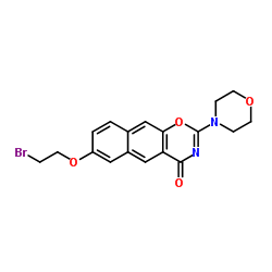 7-(2-Bromoethoxy)-2-(4-morpholinyl)-4H-naphtho[2,3-e][1,3]oxazin-4-one Structure