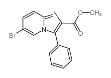 6-溴-3-苯基咪唑并[1,2-a]吡啶-2-羧酸甲酯结构式