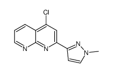 4-chloro-2-(1-methyl-1H-pyrazol-3-yl)-[1,8]naphthyridine Structure