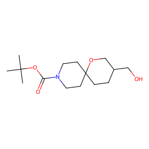 tert-butyl 3-(hydroxymethyl)-1-oxa-9-azaspiro[5.5]undecane-9-carboxylate Structure