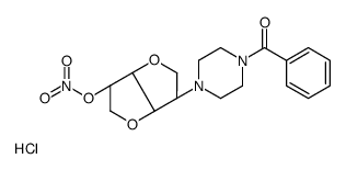 [(3S,3aR,6S,6aS)-3-(4-benzoylpiperazin-1-yl)-2,3,3a,5,6,6a-hexahydrofuro[3,2-b]furan-6-yl] nitrate,hydrochloride结构式