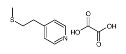 4-(2-methylsulfanylethyl)pyridine,oxalic acid结构式