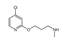 3-(4-chloropyridin-2-yl)oxy-N-methylpropan-1-amine Structure