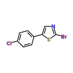 2-Bromo-5-(4-chlorophenyl)-1,3-thiazole Structure