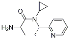 (S)-2-AMino-N-cyclopropyl-N-(1-pyridin-2-yl-ethyl)-propionaMide结构式