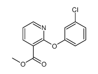 methyl 2-(3-chlorophenoxy)pyridine-3-carboxylate结构式