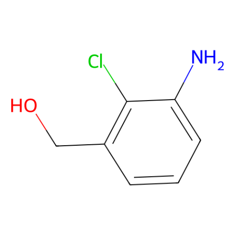 (3-氨基-2-氯苯基)甲醇结构式