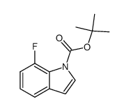 tert-butyl 7-fluoro-1H-indole-1-carboxylate Structure