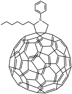 N-苯基-2-己基[60]富勒烯吡咯烷图片