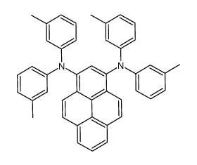 1-N,1-N,3-N,3-N-tetrakis(3-methylphenyl)pyrene-1,3-diamine结构式