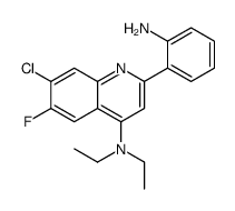 2-(2-aminophenyl)-7-chloro-N,N-diethyl-6-fluoroquinolin-4-amine结构式