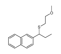 (R)-(2-methoxyethyl)(1-(naphthalen-2-yl)propyl)sulfane结构式