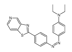 N,N-diethyl-4-[[4-([1,3]thiazolo[4,5-c]pyridin-2-yl)phenyl]diazenyl]aniline Structure