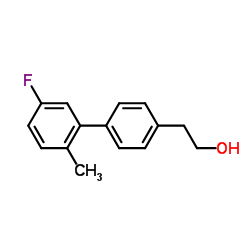 2-(5'-Fluoro-2'-methyl-4-biphenylyl)ethanol Structure