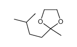 2-methyl-2-(3-methylbutyl)-1,3-dioxolane structure