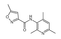 5-methyl-N-(2,4,6-trimethylpyridin-3-yl)-1,2-oxazole-3-carboxamide结构式