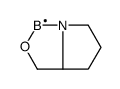 3a,4,5,6-tetrahydro-3H-pyrrolo[1,2-c][1,3,2]oxazaborole结构式