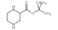 1-叔丁氧羰基哌嗪结构式