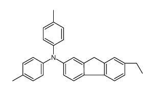 7-ethyl-N,N-bis(4-methylphenyl)-9H-fluoren-2-amine结构式