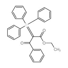 Benzenepropanoic acid, b-oxo-a-(triphenylphosphoranylidene)-, ethyl ester Structure