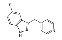 5-fluoro-3-(pyridin-4-ylmethyl)-1H-indole Structure