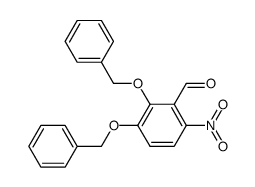 2,3-Bis(benzyloxy)-6-nitrobenzaldehyde结构式