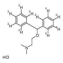2-[bis(2,3,4,5,6-pentadeuteriophenyl)methoxy]-N,N-dimethylethanamine,hydrochloride Structure