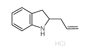 2-ALLYL-2,3-DIHYDRO-1 H-INDOLE HYDROCHLORIDE结构式